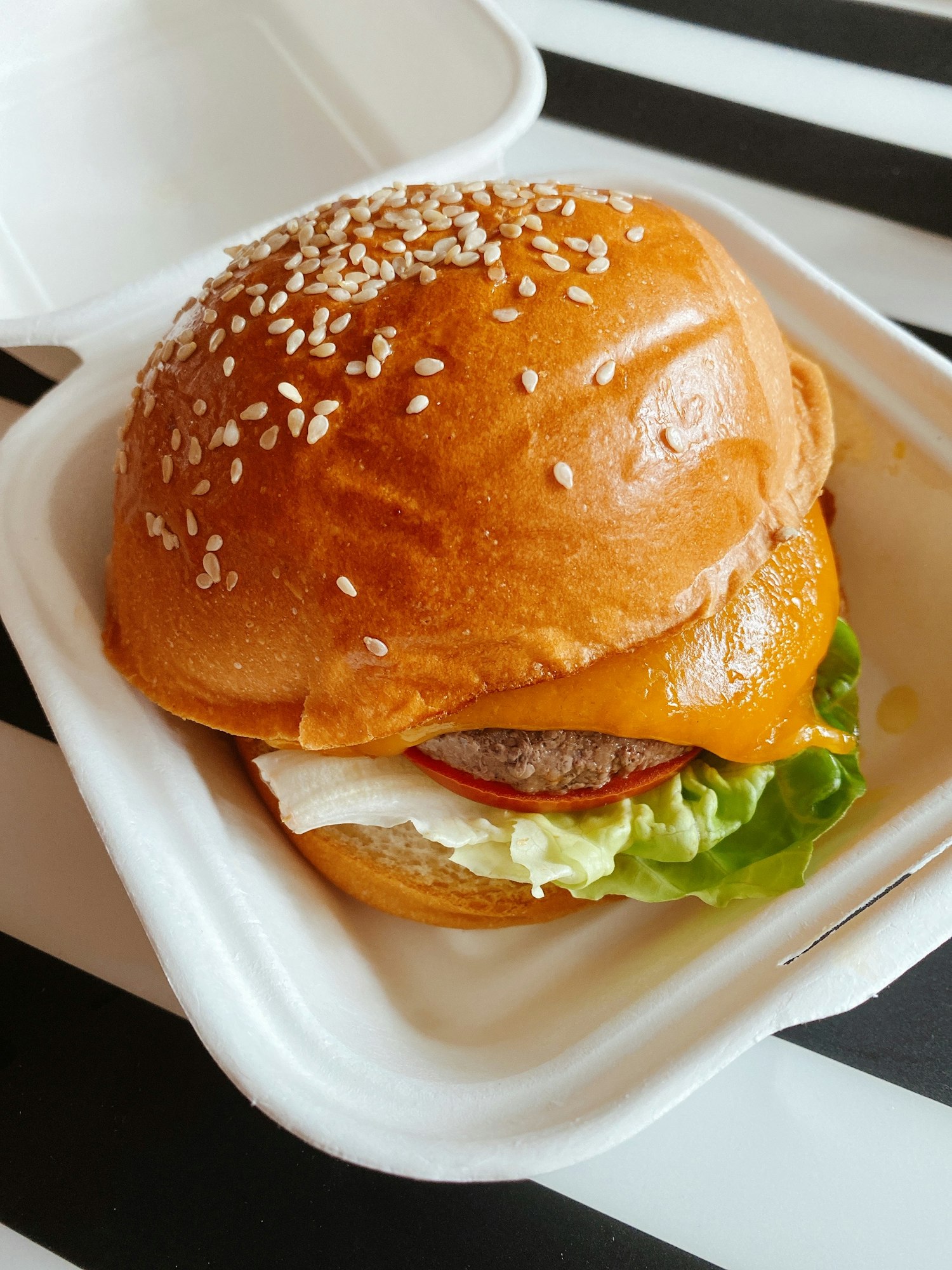 Hamburger takeaway.